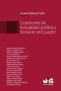 Cuestiones de actualidad jurídica y social en el Ecuador_cover