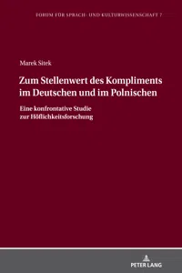 Zum Stellenwert des Kompliments im Deutschen und im Polnischen_cover