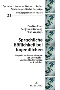 Sprachliche Höflichkeit bei Jugendlichen_cover