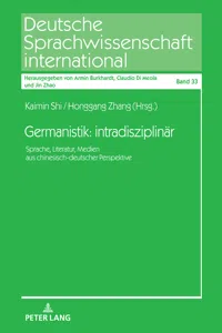 Germanistik: intradisziplinär._cover