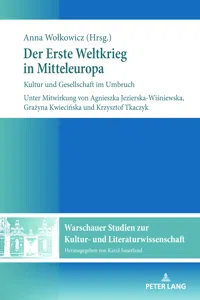 Der Erste Weltkrieg in Mitteleuropa_cover