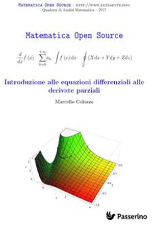 Introduzione alle equazioni differenziali alle derivate parziali