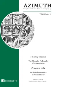 Thinking in Exile. The Nomadic Philosophy of Vilém Flusser_cover