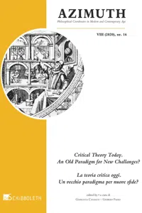 Critical Theory Today. An Old Paradigm for New Challanges?_cover