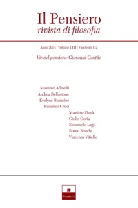 Vie del pensiero: Giovanni Gentile_cover