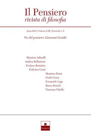 Vie del pensiero: Giovanni Gentile (2014)