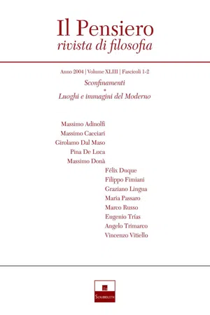 Sconfinamenti/Luoghi e immagini del Moderno (2004/1-2)