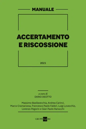 Manuale accertamento e riscossione 2021