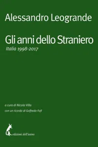 Gli anni dello Straniero_cover