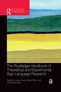 The Routledge Handbook of Theoretical and Experimental Sign Language Research_cover