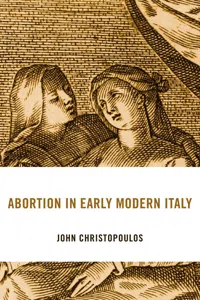 Abortion in Early Modern Italy_cover