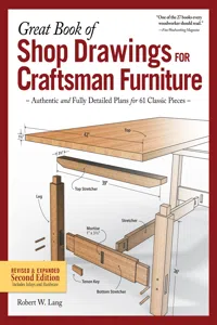 Great Book of Shop Drawings for Craftsman Furniture, Revised & Expanded Second Edition_cover