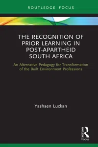 The Recognition of Prior Learning in Post-Apartheid South Africa_cover