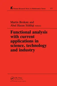 Functional Analysis with Current Applications in Science, Technology and Industry_cover