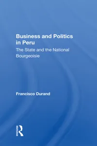 Business And Politics In Peru_cover