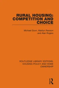 Rural Housing: Competition and Choice_cover