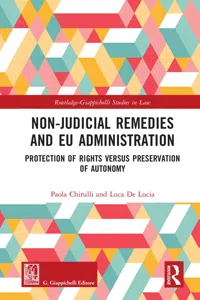 Non-Judicial Remedies and EU Administration_cover