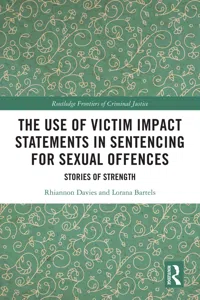 The Use of Victim Impact Statements in Sentencing for Sexual Offences_cover