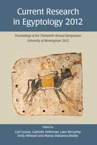 Current Research in Egyptology 2012_cover