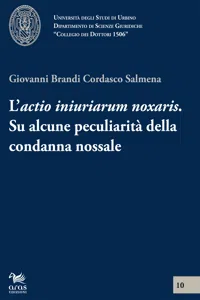 L'actio iniuriarum noxalis_cover