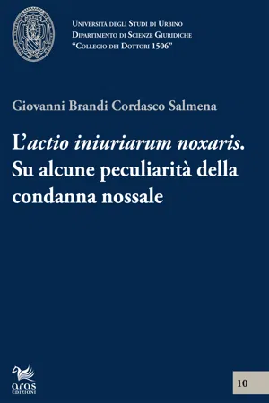 L'actio iniuriarum noxalis