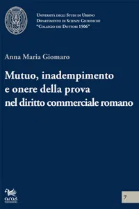 Mutuo, inadempimento e onere della prova nel diritto commerciale romano_cover