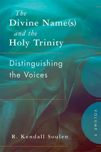 The Divine Nam and the Holy Trinity, Volume One_cover