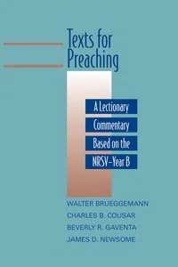 Texts for Preaching, Year B_cover