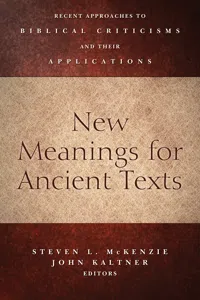 New Meanings for Ancient Texts_cover