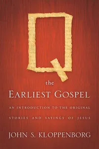 Q, the Earliest Gospel_cover