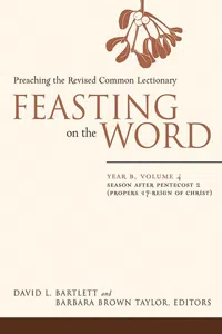 Feasting on the Word: Year B, Volume 4_cover