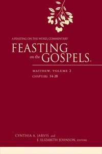 Feasting on the Gospels--Matthew, Volume 2_cover