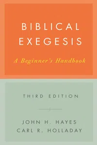 Biblical Exegesis, Third Edition_cover