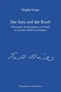 Der Satz und der Bruch_cover