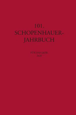 101. Schopenhauer Jahrbuch