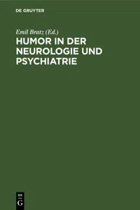 Humor in der Neurologie und Psychiatrie_cover