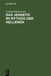 Das Jenseits im Mythos der Hellenen_cover