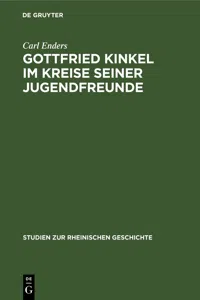 Gottfried Kinkel im Kreise seiner Jugendfreunde_cover