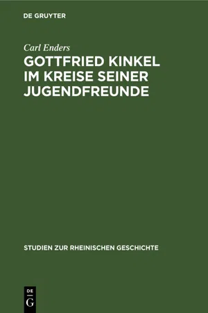 Gottfried Kinkel im Kreise seiner Jugendfreunde