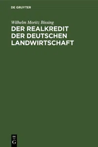 Der Realkredit der deutschen Landwirtschaft_cover