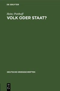 Volk oder Staat?_cover