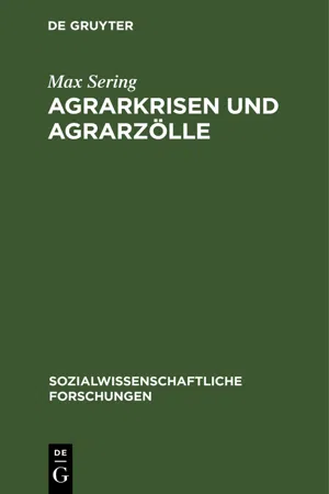 Agrarkrisen und Agrarzölle