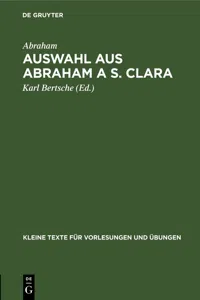 Auswahl aus Abraham a S. Clara_cover