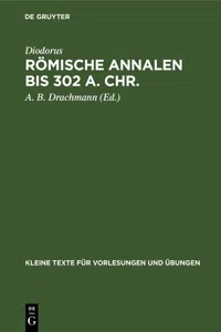 Römische Annalen bis 302 a. Chr._cover