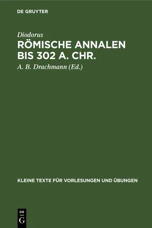 Römische Annalen bis 302 a. Chr.