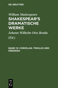 Coriolan. Troilus und Kressida_cover