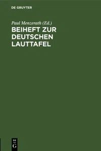 Beiheft zur Deutschen Lauttafel_cover