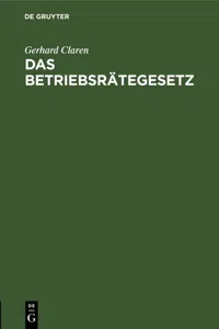 Das Betriebsrätegesetz_cover