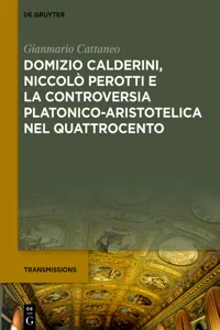 Domizio Calderini, Niccolò Perotti e la controversia platonico-aristotelica nel Quattrocento_cover