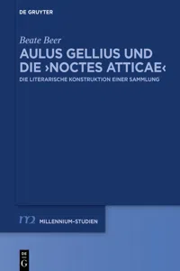 Aulus Gellius und die ›Noctes Atticae‹_cover